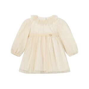 Mayoral Baby Girls Ivory Tulle Dress Ruffle Collar 18M